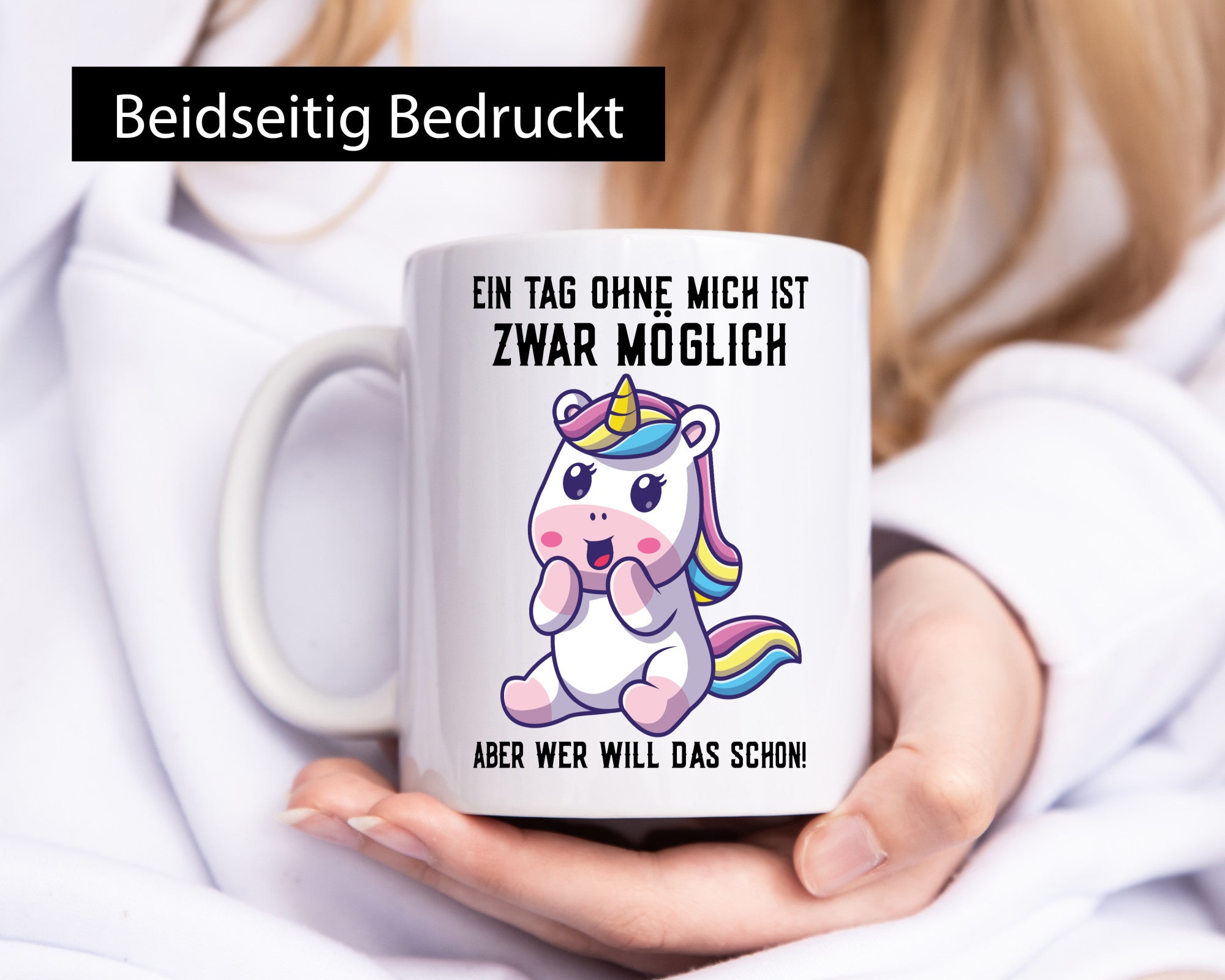 Ein Tag ohne mich ist möglich | süßes Einhorn Comic Geschenk Humor Geschenkidee