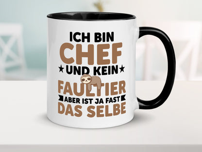 Ich bin kein Faultier: Chef | Führungskraft Vorgesetzter lustig Arbeit Kollegen Tasse