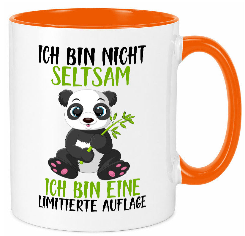 Ich bin nicht seltsam | süßer Pandabär lustiger Spruch Humor Geschenkidee Tasse