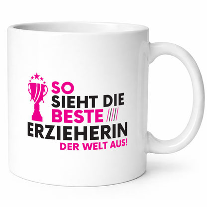 Die Weltbeste Erzieherin | Pädagogin Schule Geschenkidee Humor Tasse