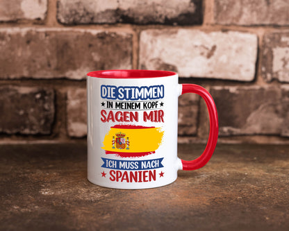 Spanien | Urlaub Stimmen in meinem Kopf Traumland v2 lustiger Spruch Geschenk