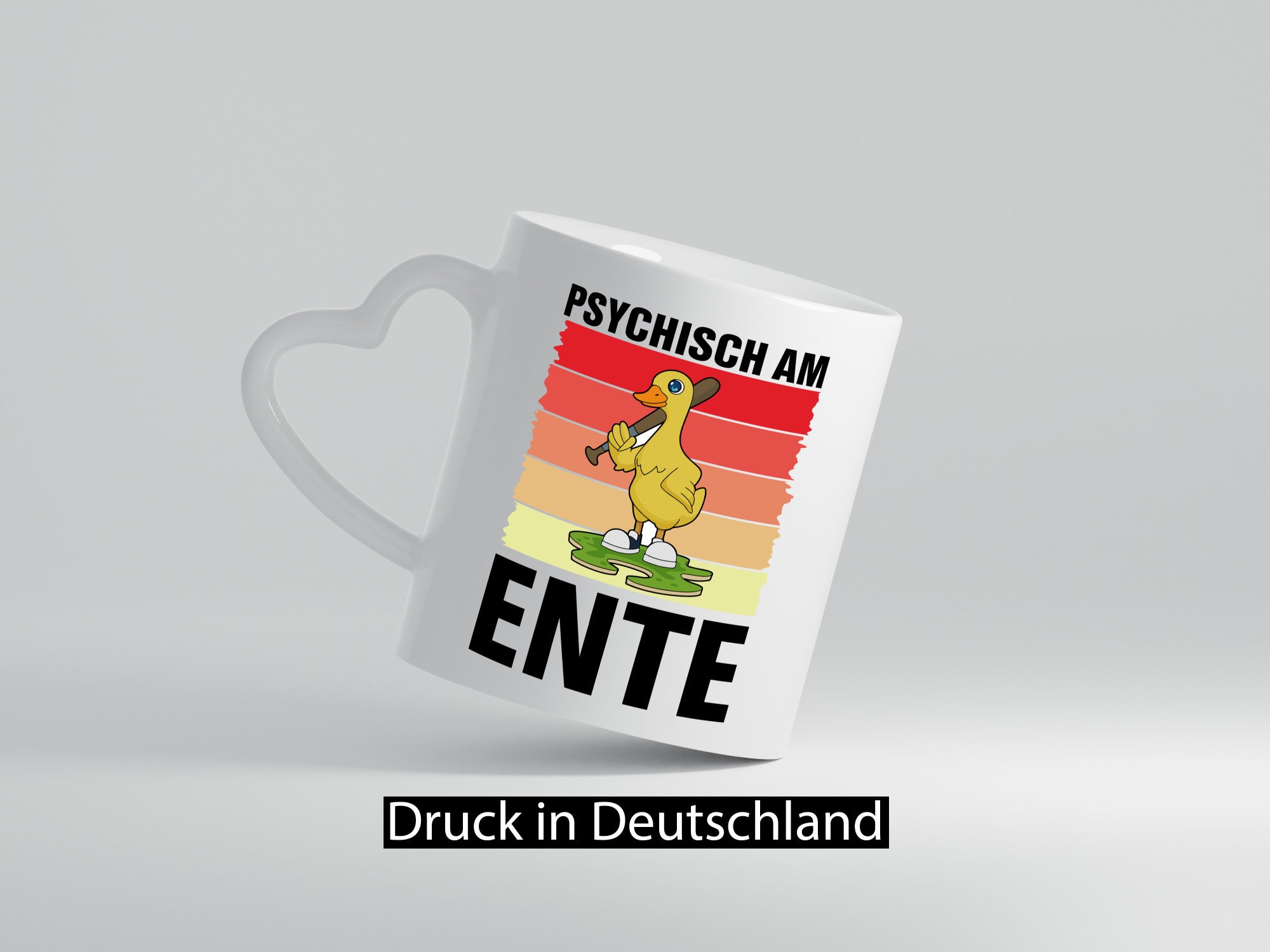 Psychisch am Ente | mit Baseball schläger Sunset v2 lustig Humor Geschenkidee