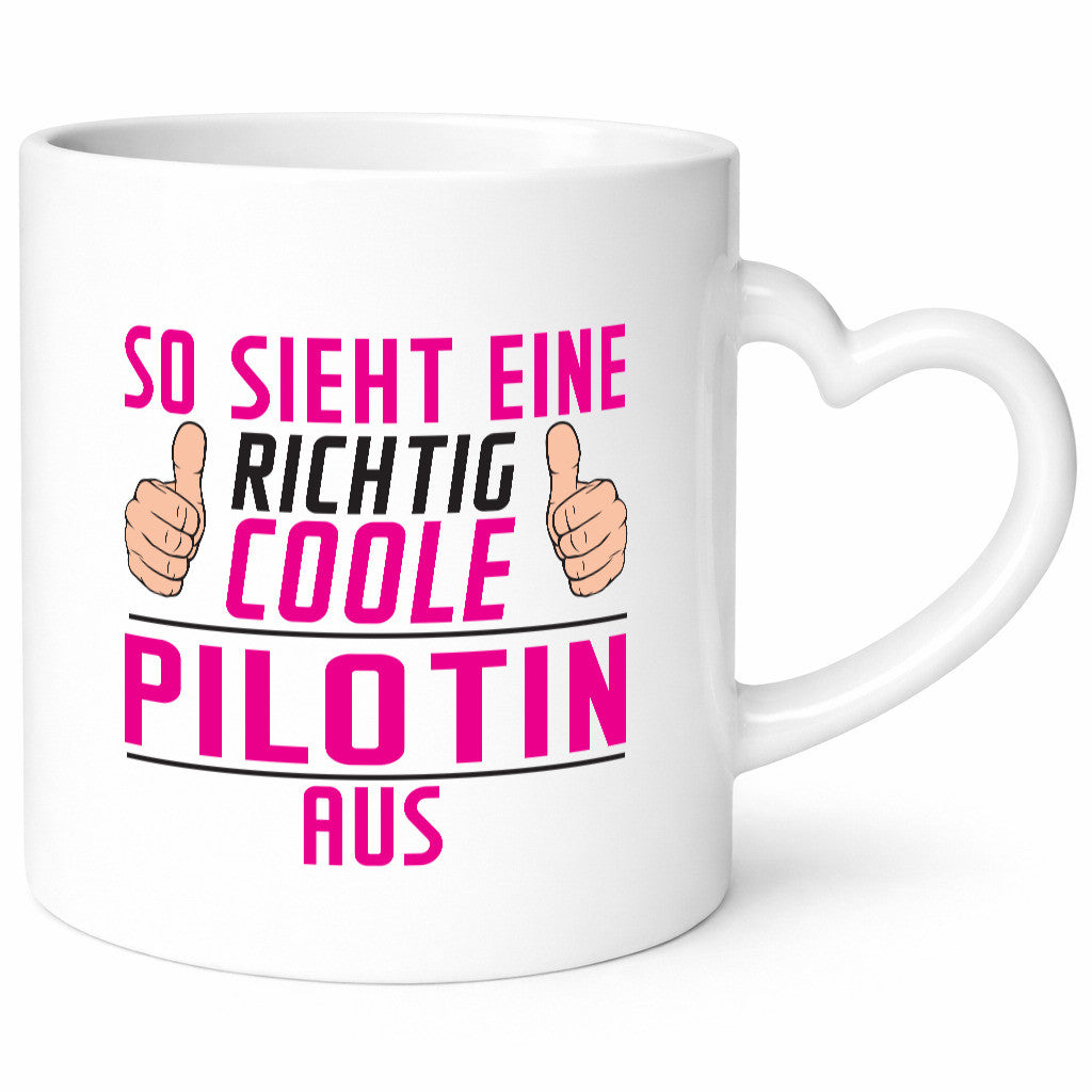 Richtig Coole Pilotin | Definition Piloten Geschenkidee Humor Tasse