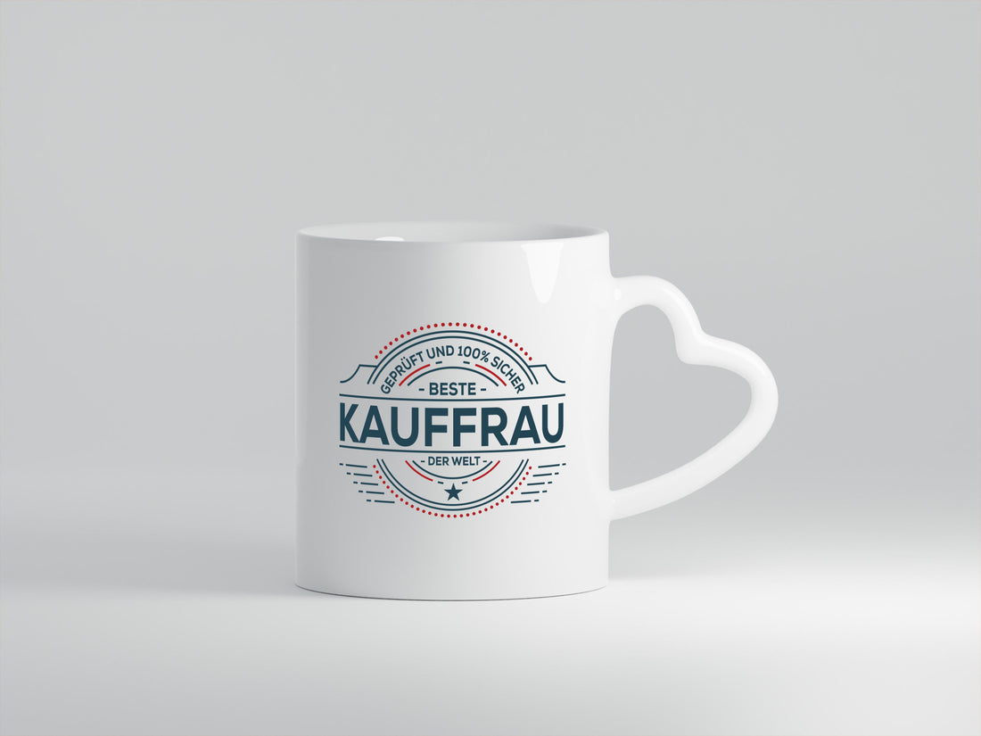 Geprüft und sicher: Kauffrau | Kauffrauen Humor Geschenkidee Tasse