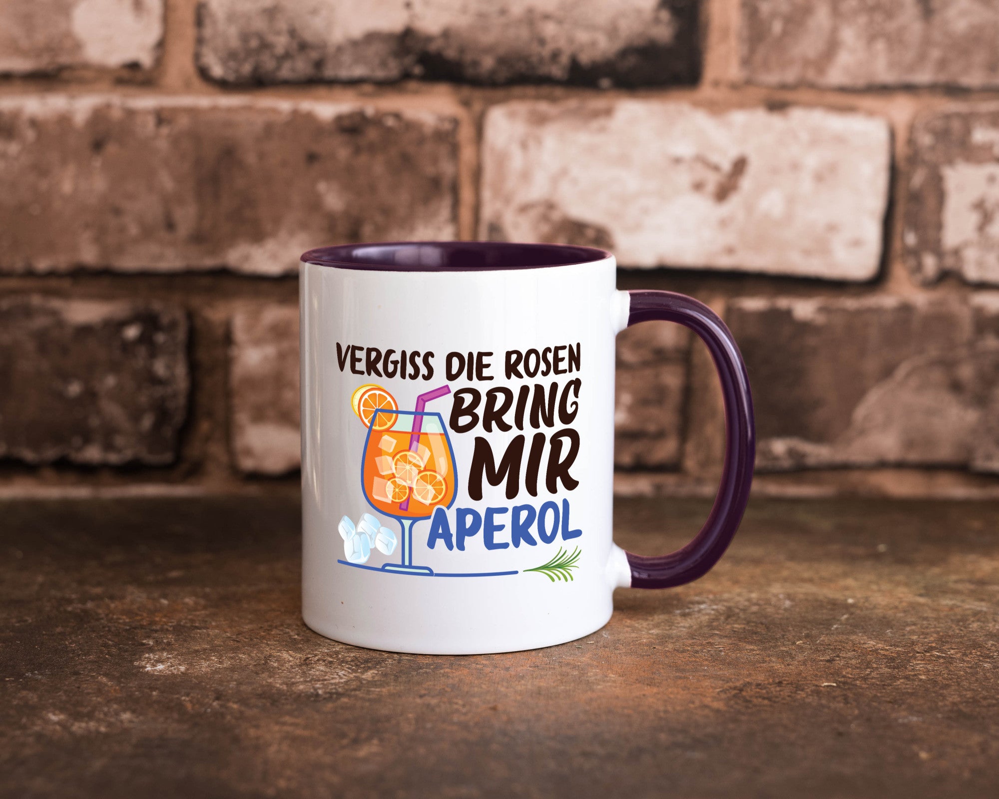 Bring mir Aperol | Rosen Paar Party Geschenkidee Humor Tasse