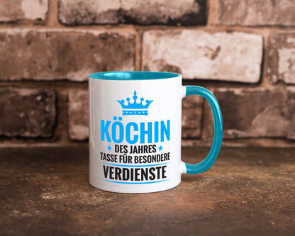 Besonderer Verdienst: Köchin | Chefköchin Chefkoch Geschenkidee Arbeit Kollegen
