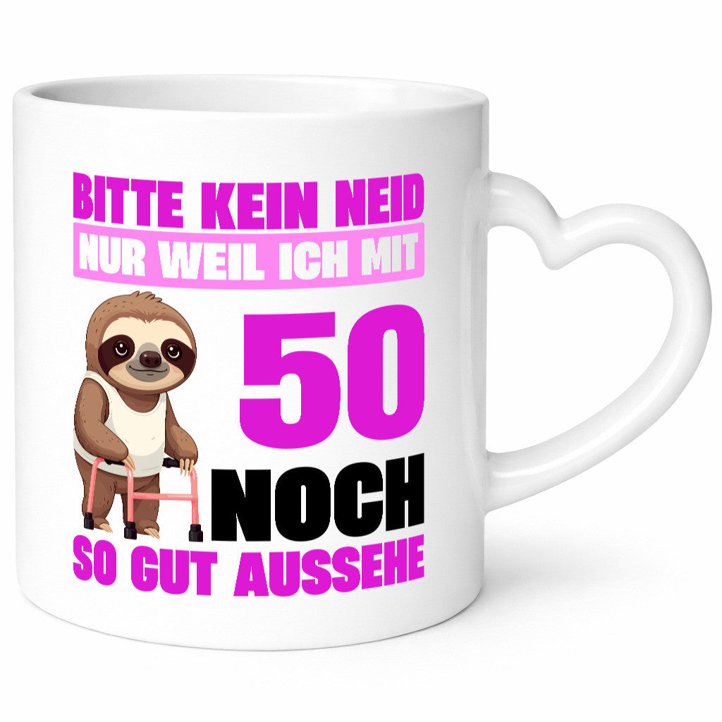 50. Geburtstag | Bitte kein neid Faultier 50 Jahre lustig Geschenkidee Geschenk