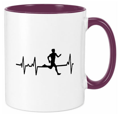 Jogger Herzschlag | Motiv Läufer Marathon Joggen Humor Geschenkidee Tasse