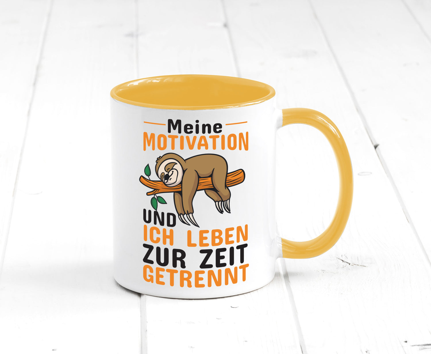 Keine Motivation | Faultier Tasse Büro Humor faul Geschenk Arbeit Kollegen