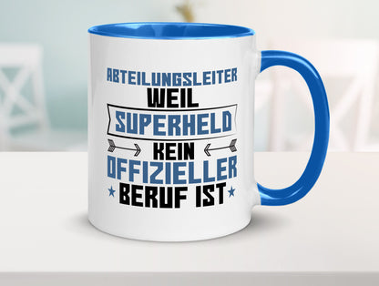 Superheld Abteilungsleiter| Führungskraft Geschenkidee Humor Tasse
