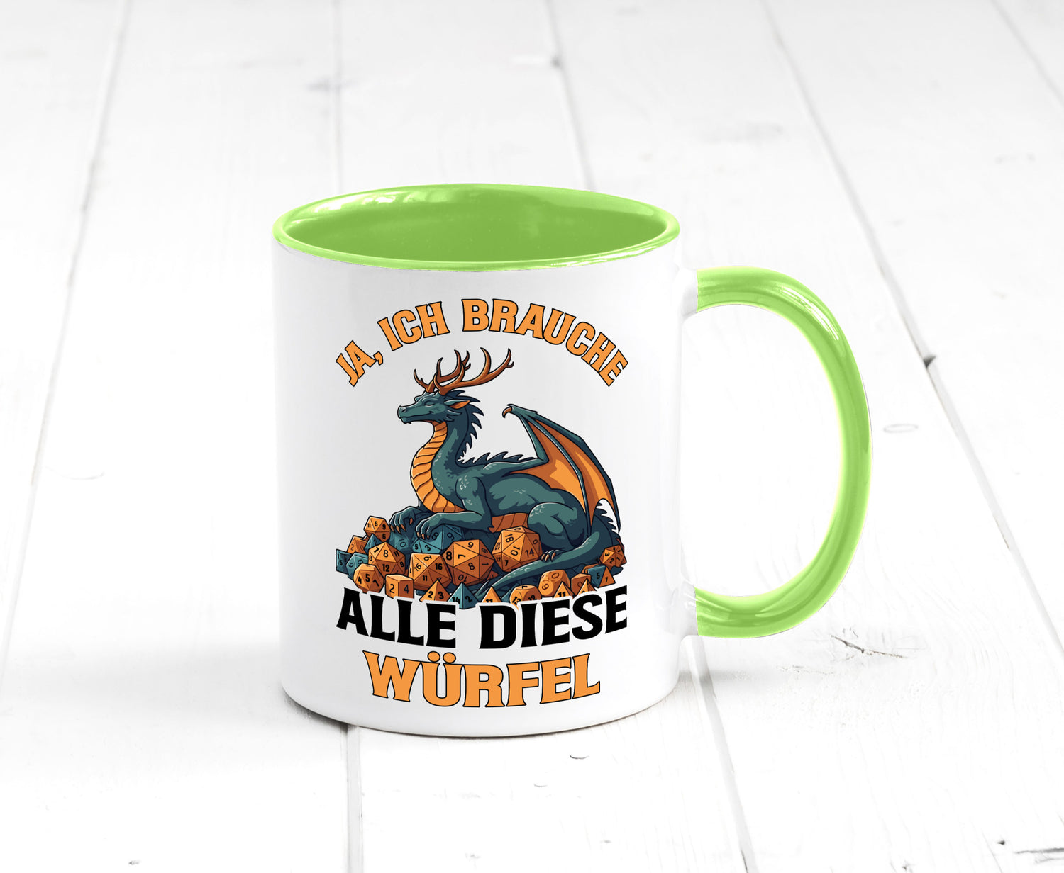 Ja ich brauche alle diese Würfel | Drache Rollenspiel v2 Geschenk Humor