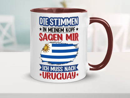 Uruguay | Urlaub Stimmen in meinem Kopf Traumland Geschenk Humor Geschenkidee