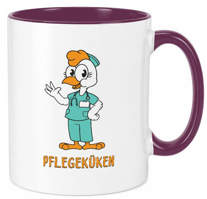 Pflegeküken | Küken Krankenschwester Pfleger Humor Geschenkidee Tasse