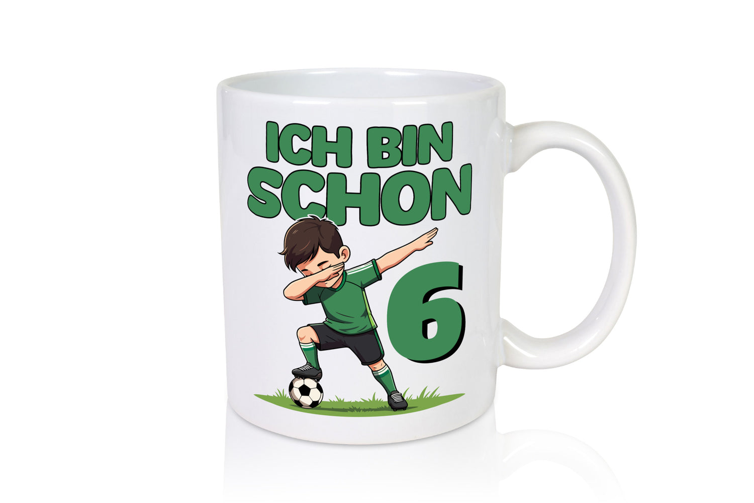 6. Geburtstag | 6 Jahre Fußballer lustiger Spruch Geschenk Geschenkidee Tasse