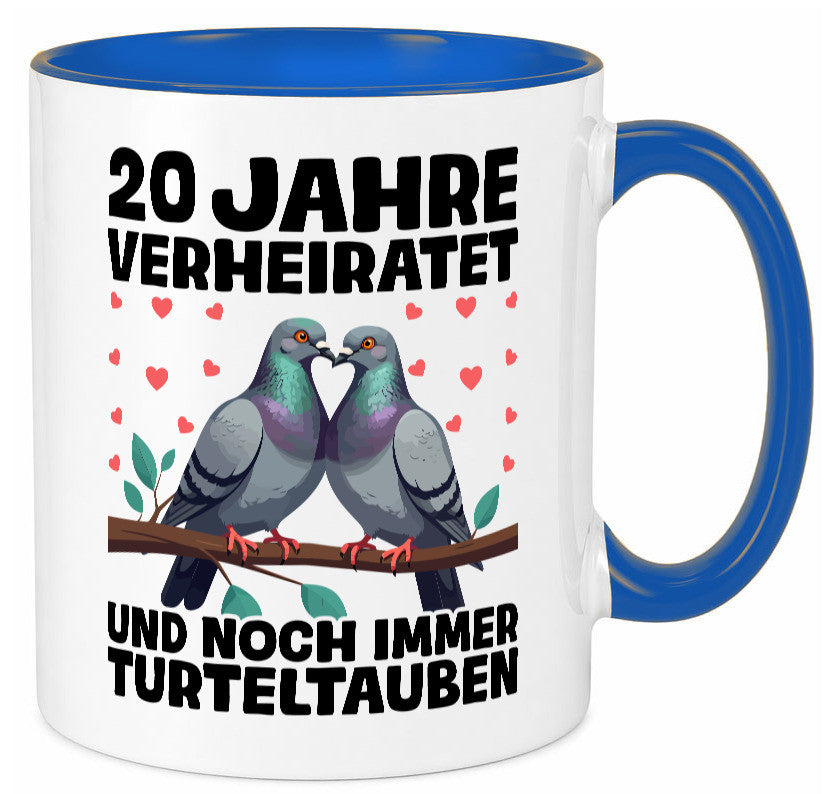 20 Jahre verheiratet | Turteltauben Ehe Ehepaar lustig Humor Geschenkidee