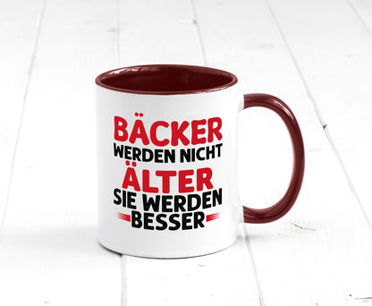 Bäcker werden nicht älter Sie besser lustig Humor Geschenkidee Geschenk Tasse