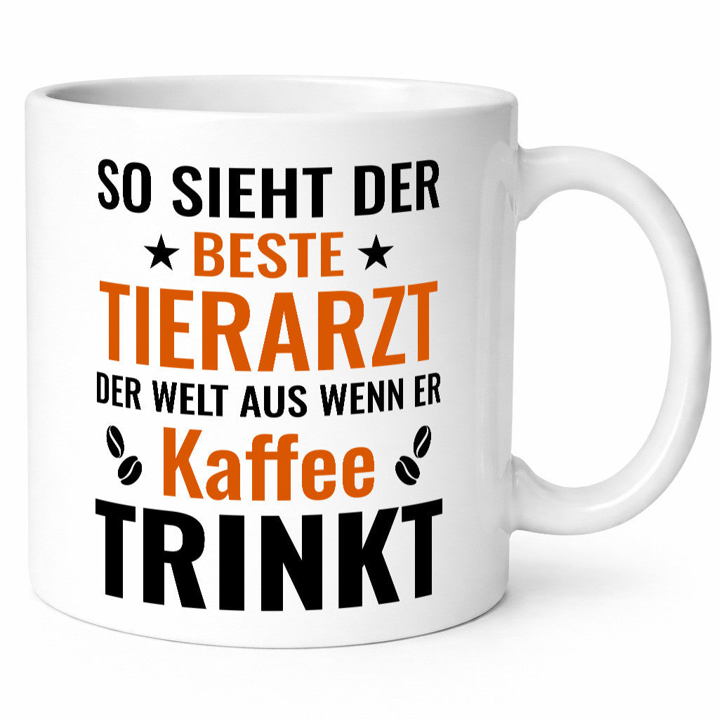 Kaffee trinkt: Tierarzt | Tiermedizin Mediziner Humor Tierliebhaber
