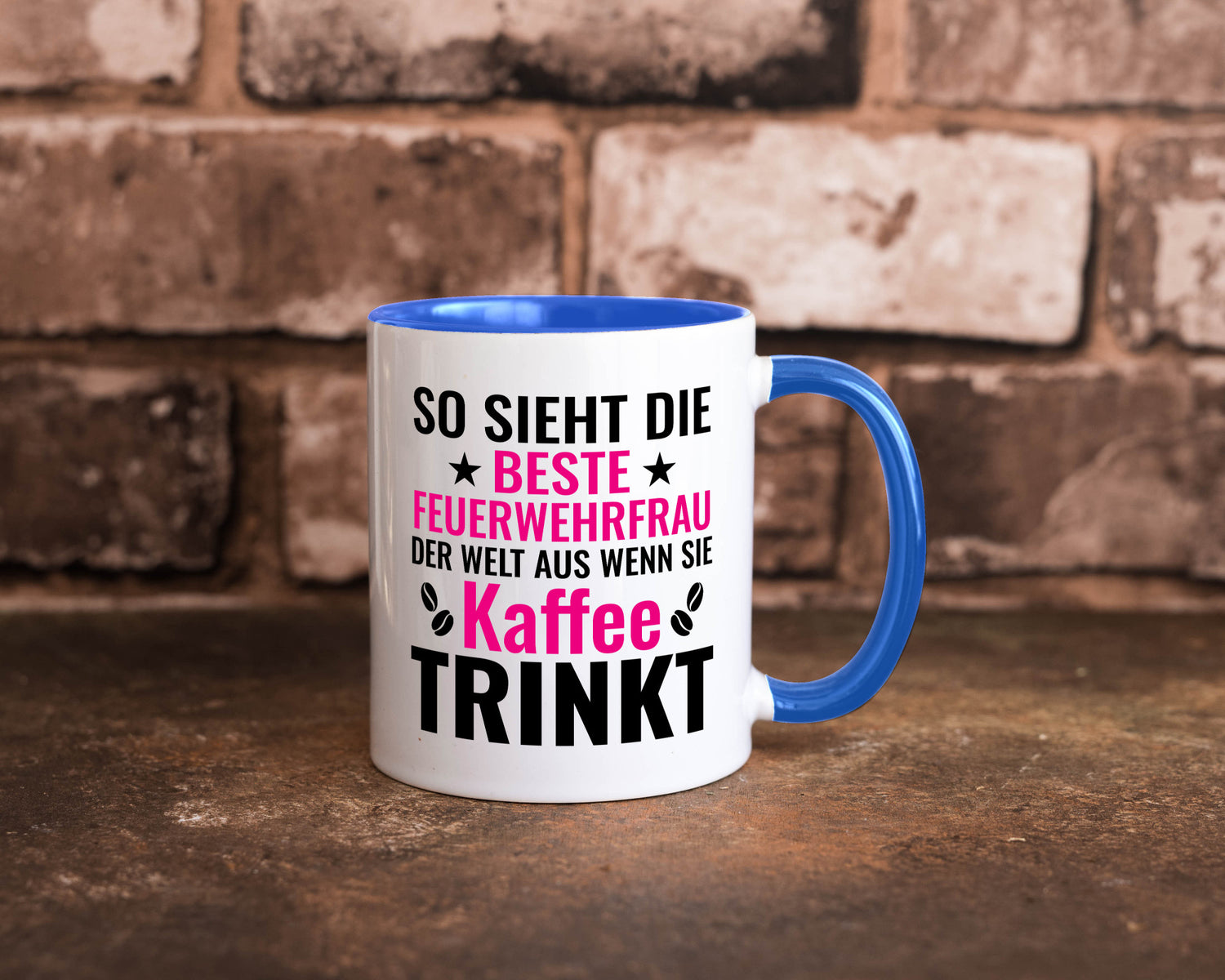 Kaffee trinkt: Feuerwehrfrau | Feuerwehr Geschenkidee Humor Tasse