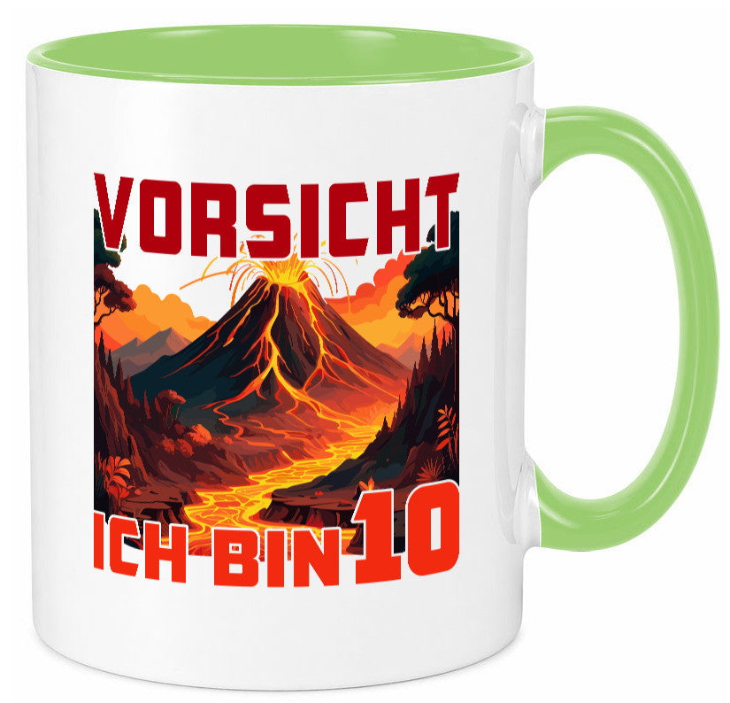 10. Geburtstag | 10 Jahre Vulkanausbruch Vulkan Humor Geschenkidee Tasse