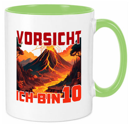10. Geburtstag | 10 Jahre Vulkanausbruch Vulkan Humor Geschenkidee Tasse