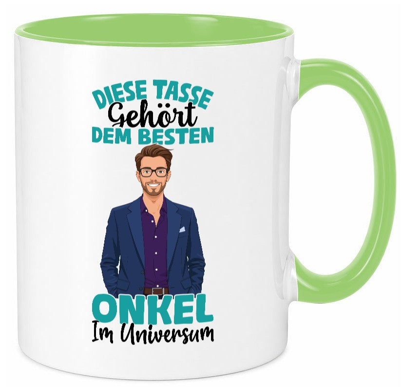 Im Universum: Onkel | Neffe Bruder Familie lustiger Spruch Geschenk Tasse