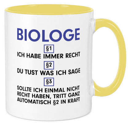 Ich habe immer Recht Biologe | Biologie Naturforscher v2 Geschenkidee Humor