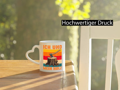 Ich und mein Holz | Hackebeil Brennholz Axt v2 Geschenk Humor Geschenkidee