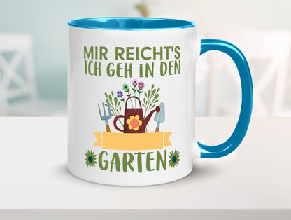 Ich geh in den Garten | Gärtner Tasse Gartenarbeit Humor Arbeit Kollegen Büro