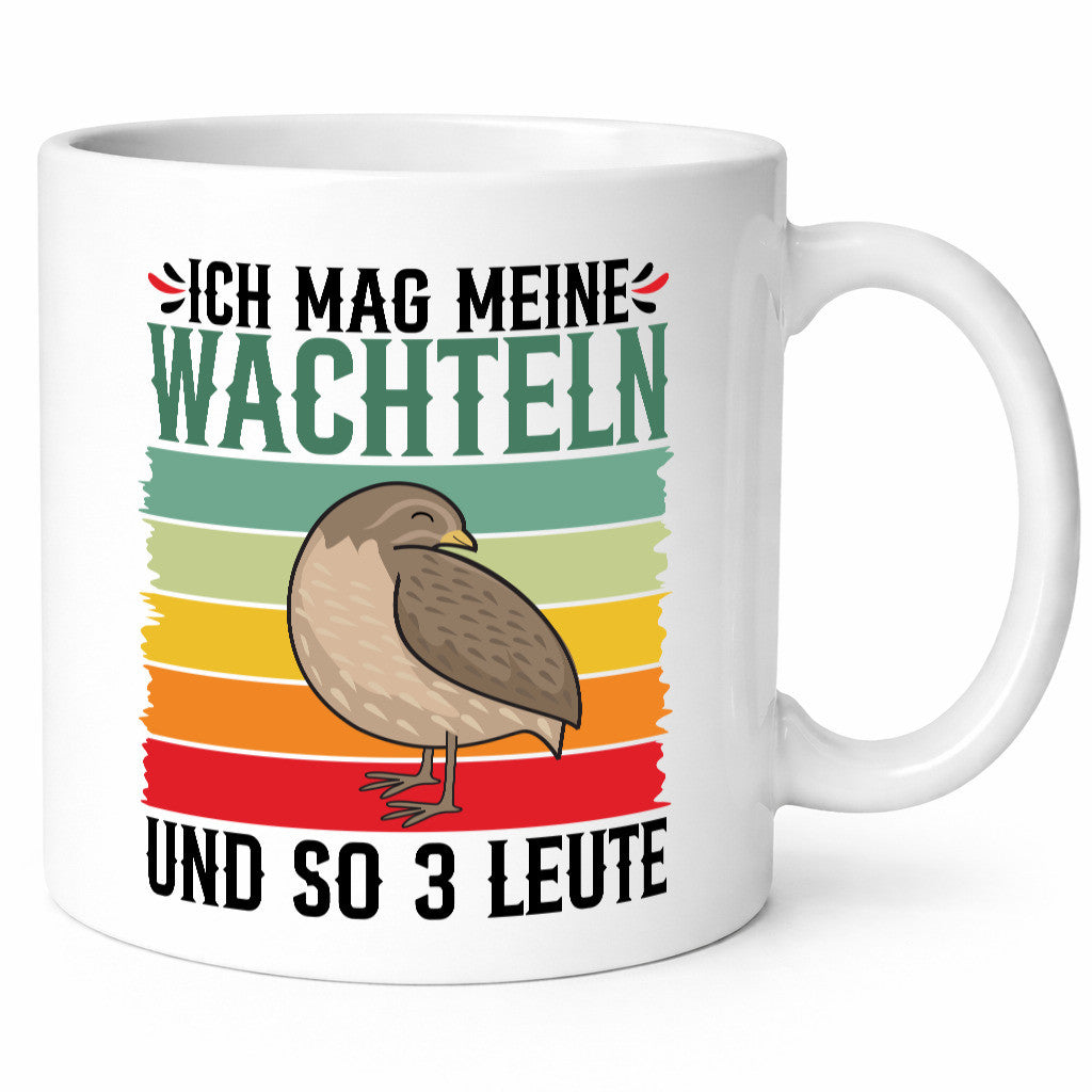 Ich mag meine wachteln und so 3 Leute | Wachtelzüchter Geschenkidee Humor Tasse