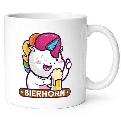 Bierhorn | Einhorn Bierglas Geschenk Humor Geschenkidee lustiger Spruch Tasse