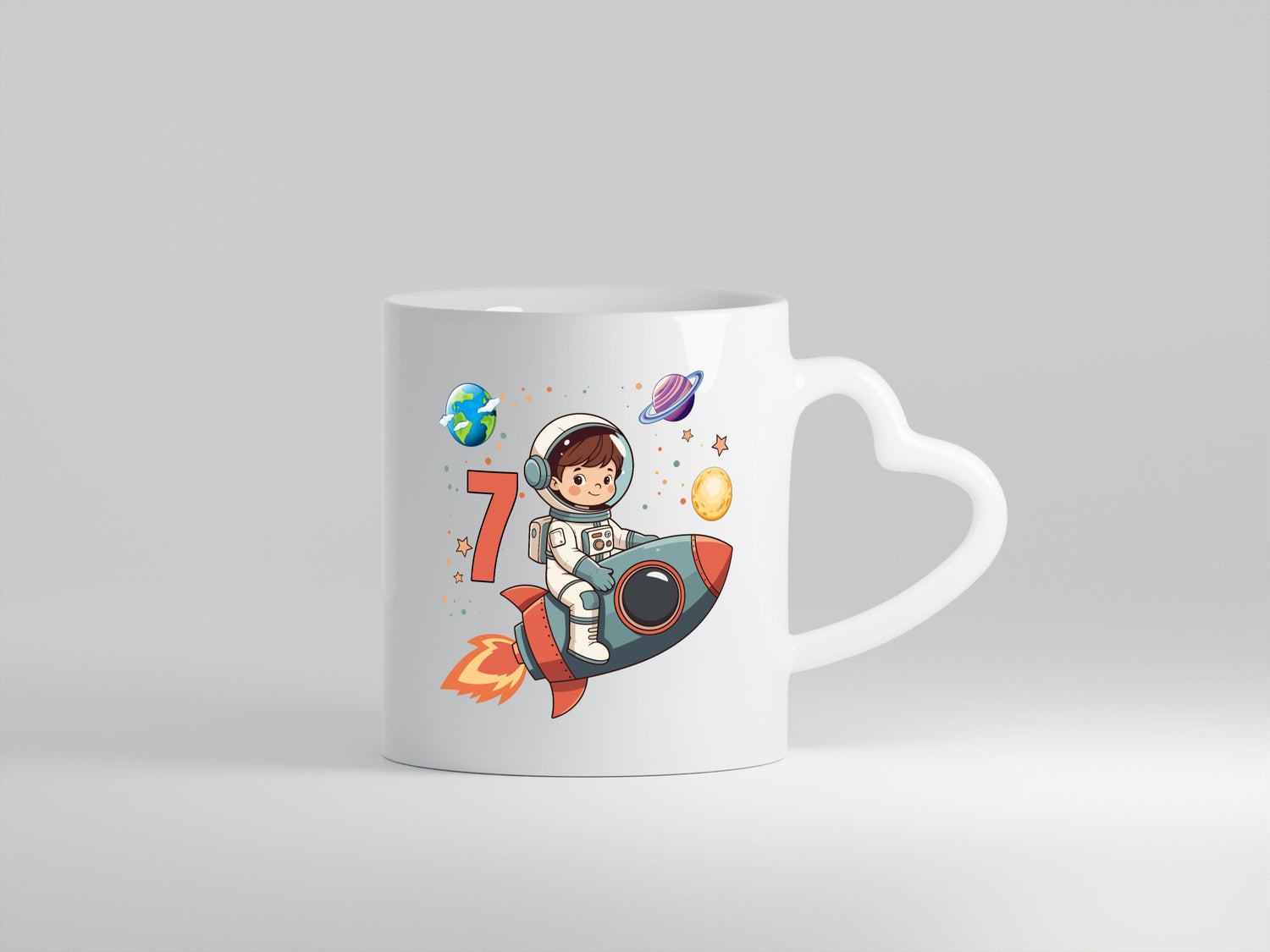 7. Geburtstag | 7 Jahre Astronaut Weltraum Geschenk Geschenkidee lustiger