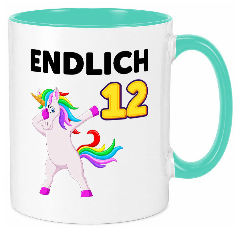 12. Geburtstag | endlich 12 Jahre Einhorn Mädchen lustig Geschenkidee Geschenk