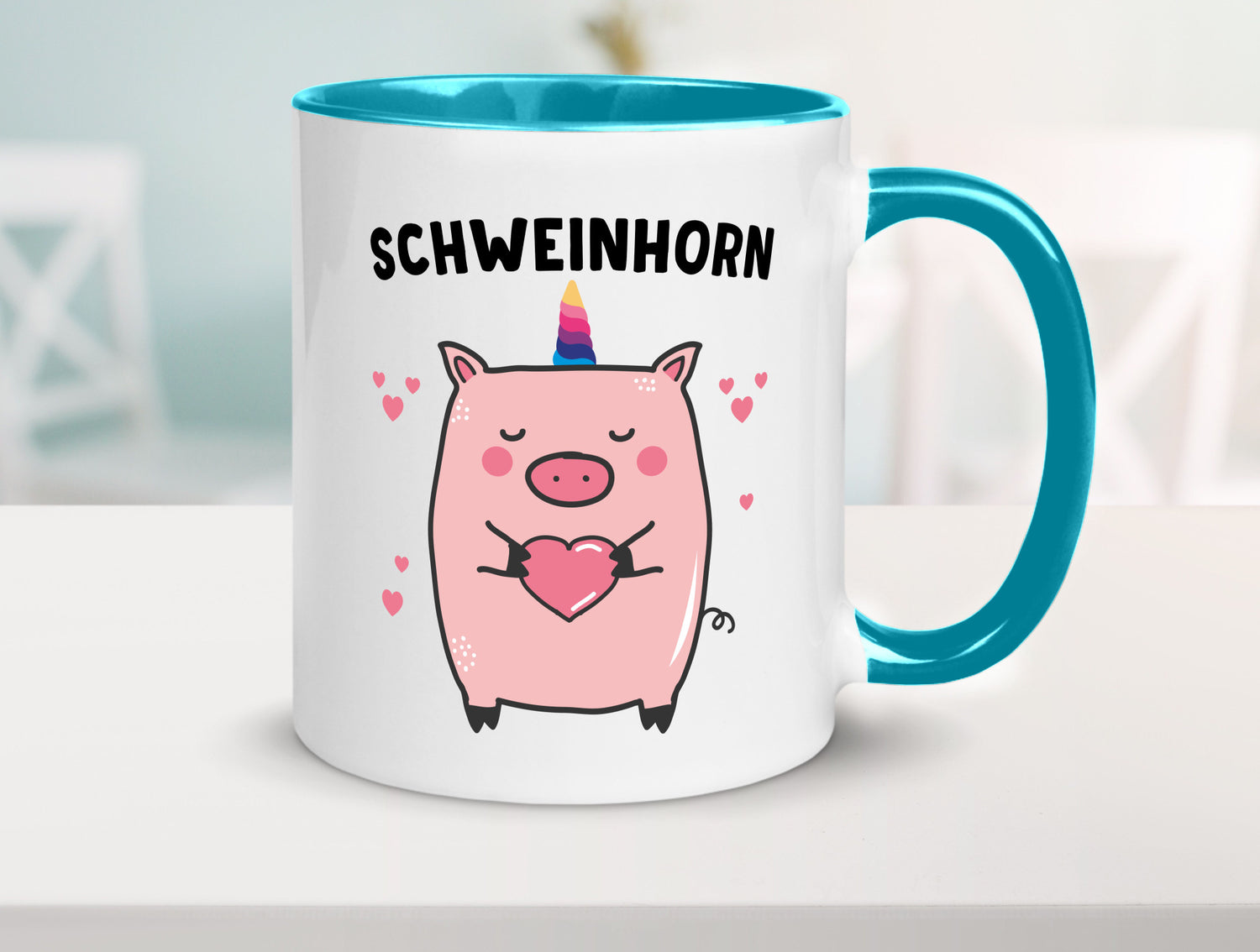 Schweinhorn lustig Humor Geschenkidee Geschenk Tasse