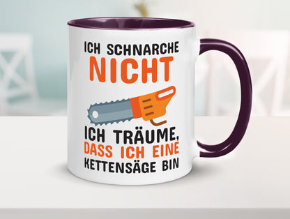 Ich schnarche nicht lustiger Spruch Geschenk Humor Geschenkidee Tasse