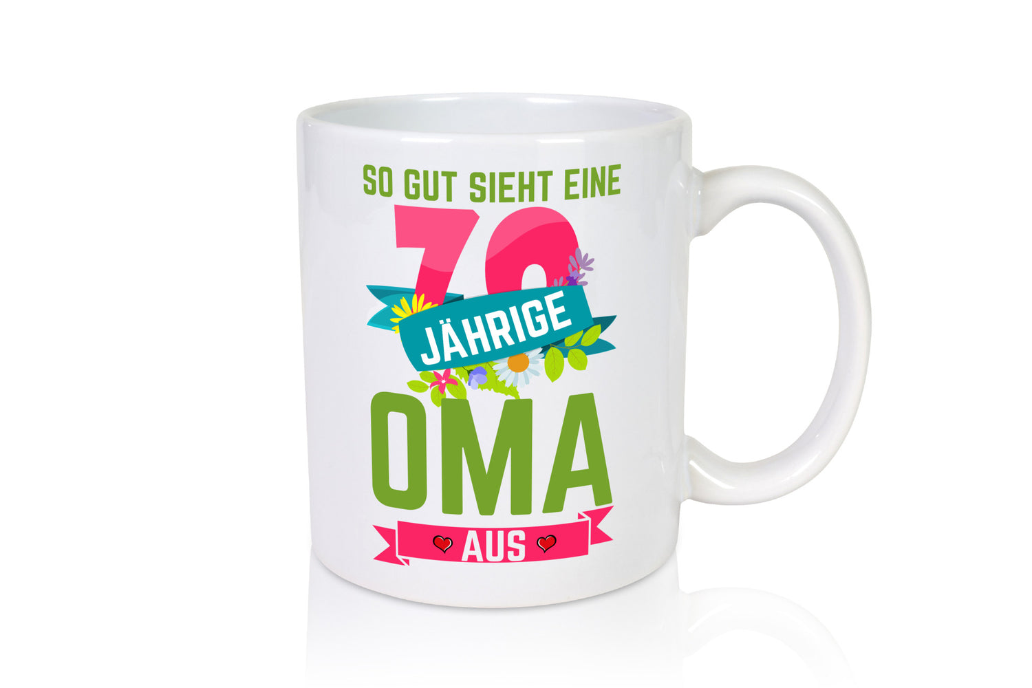 70. Geburtstag | 70 Jährige Oma Großmutter Geschenkidee Familie Humor Tasse