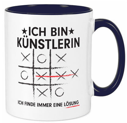 Löse Probleme: Künstlerin | Kunst lustig Humor Geschenkidee Geschenk Tasse