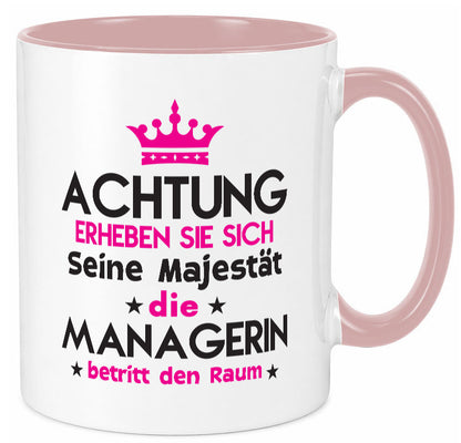 Seine Majestät Managerin | Management lustig Humor Geschenkidee Geschenk Tasse