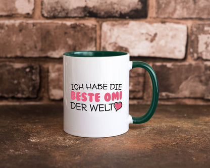 Beste Omi der Welt | Oma Tasse Geburtstag Muttertag lustig Familie Geschenkidee