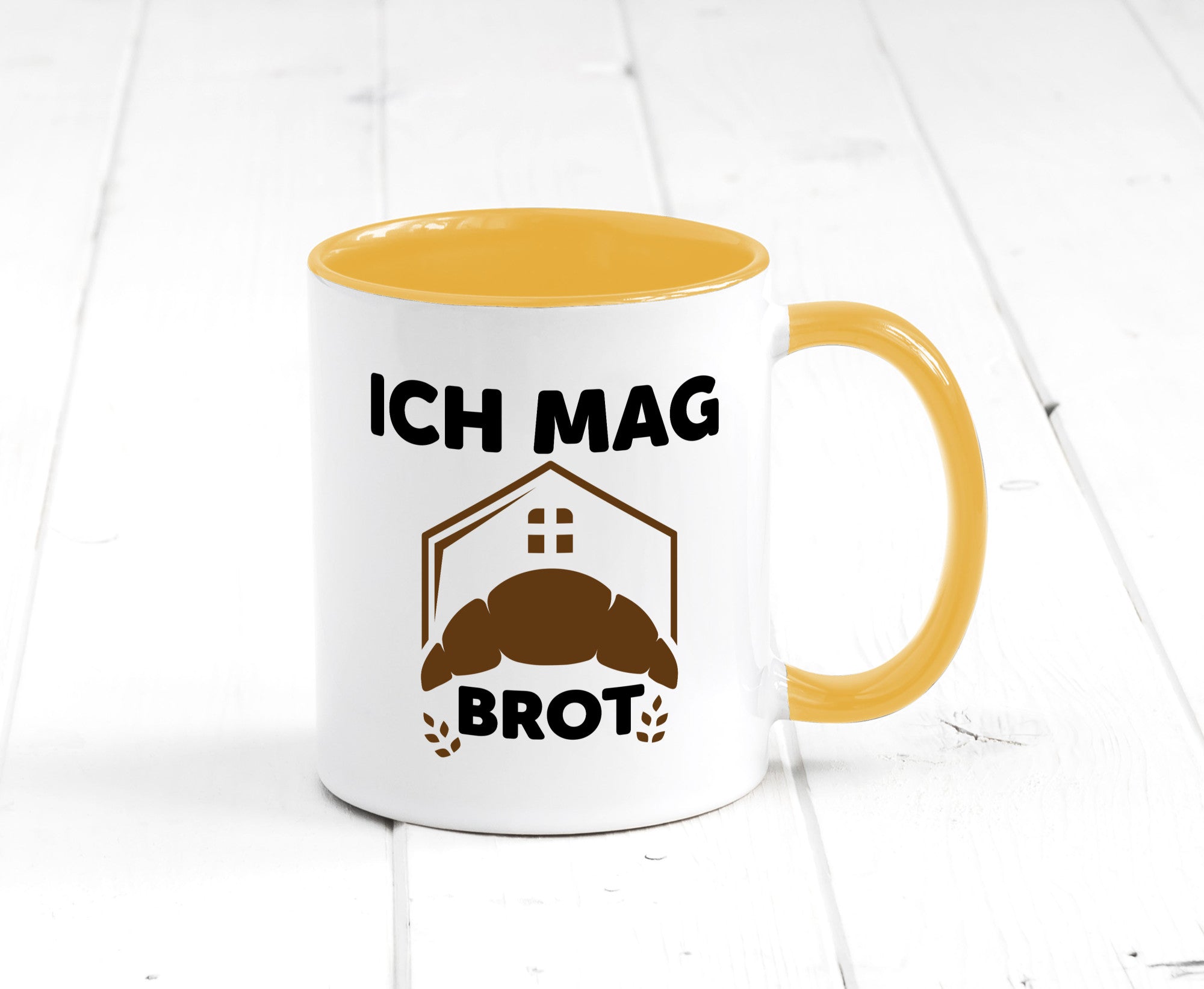 Ich mag Brot | Bäcker backen lustiger Spruch Geschenk Humor Geschenkidee Tasse