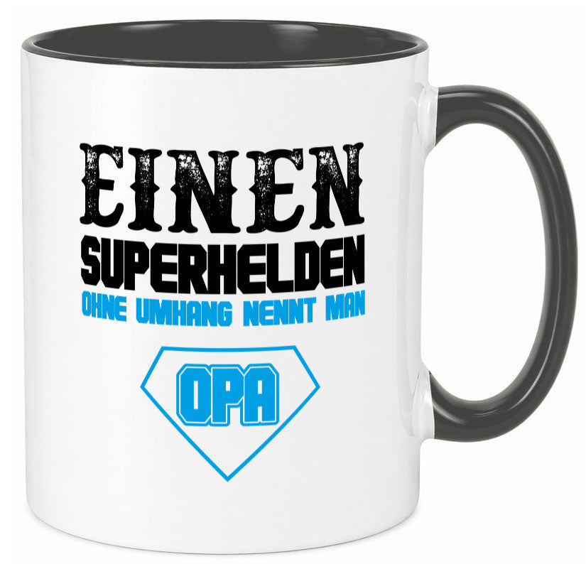 Superheld Opa Geschenk Familie Geschenkidee lustiger Spruch Tasse