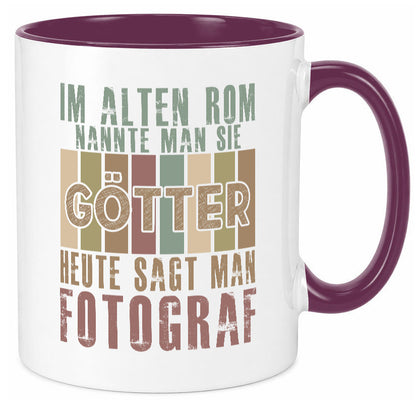 Heute sagt man: Fotograf | Fotografie Kamera Humor Geschenkidee Tasse