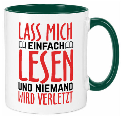 Lass mich Lesen Humor Geschenkidee Tasse