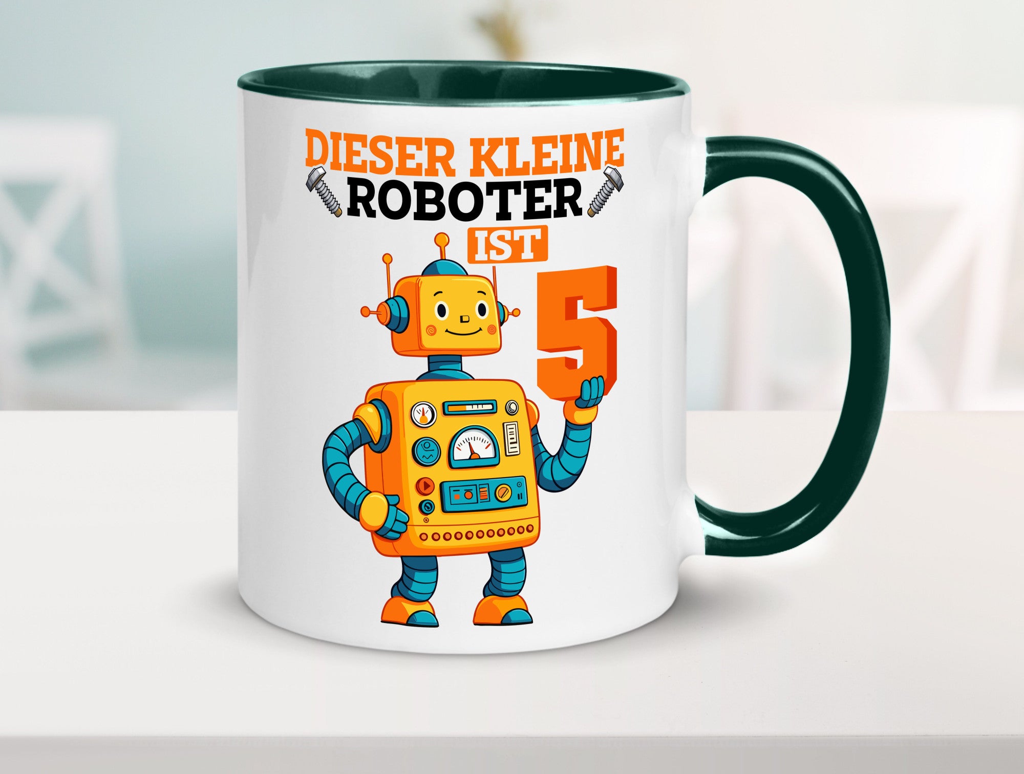 5. Geburtstag | 5 Jahre Roboter Junge lustiger Spruch Geschenk Geschenkidee