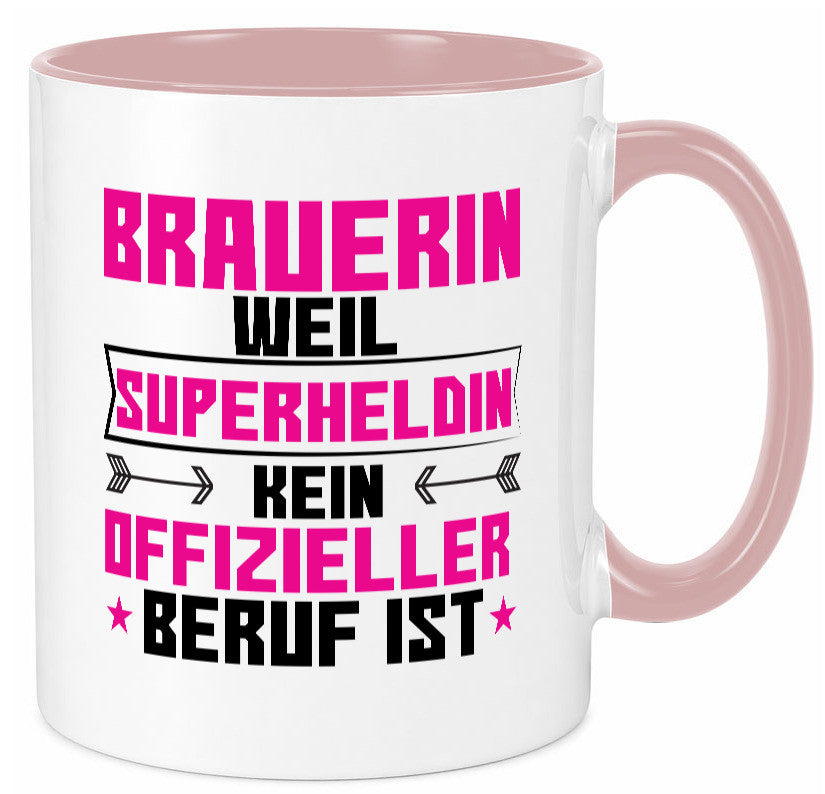 Superheldin Brauerin | Bier Brauerei Humor Geschenkidee Tasse
