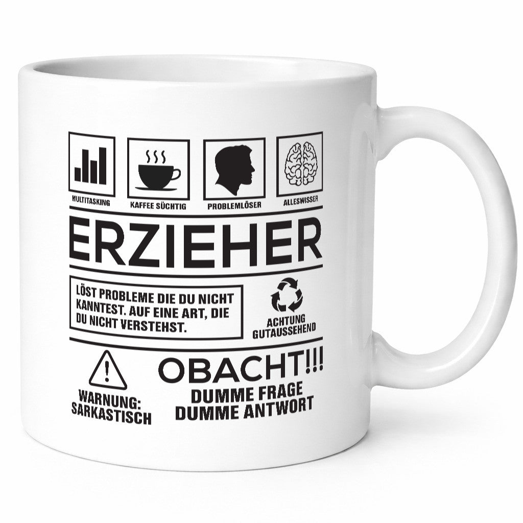 Achtung Probleme Erzieher | Pädagoge Schule lustig Humor Geschenkidee Geschenk