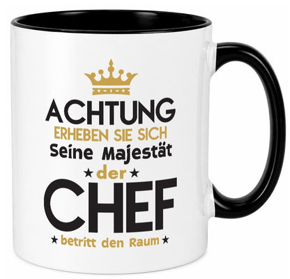 Seine Majestät Chef | Führungskraft Vorgesetzter Geschenk Arbeit Kollegen Büro Tasse