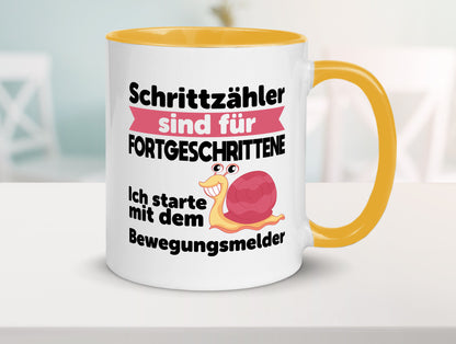 Schrittzähler Fortgeschrittene, Bewegungsmelder | Schnecke Geschenk Humor
