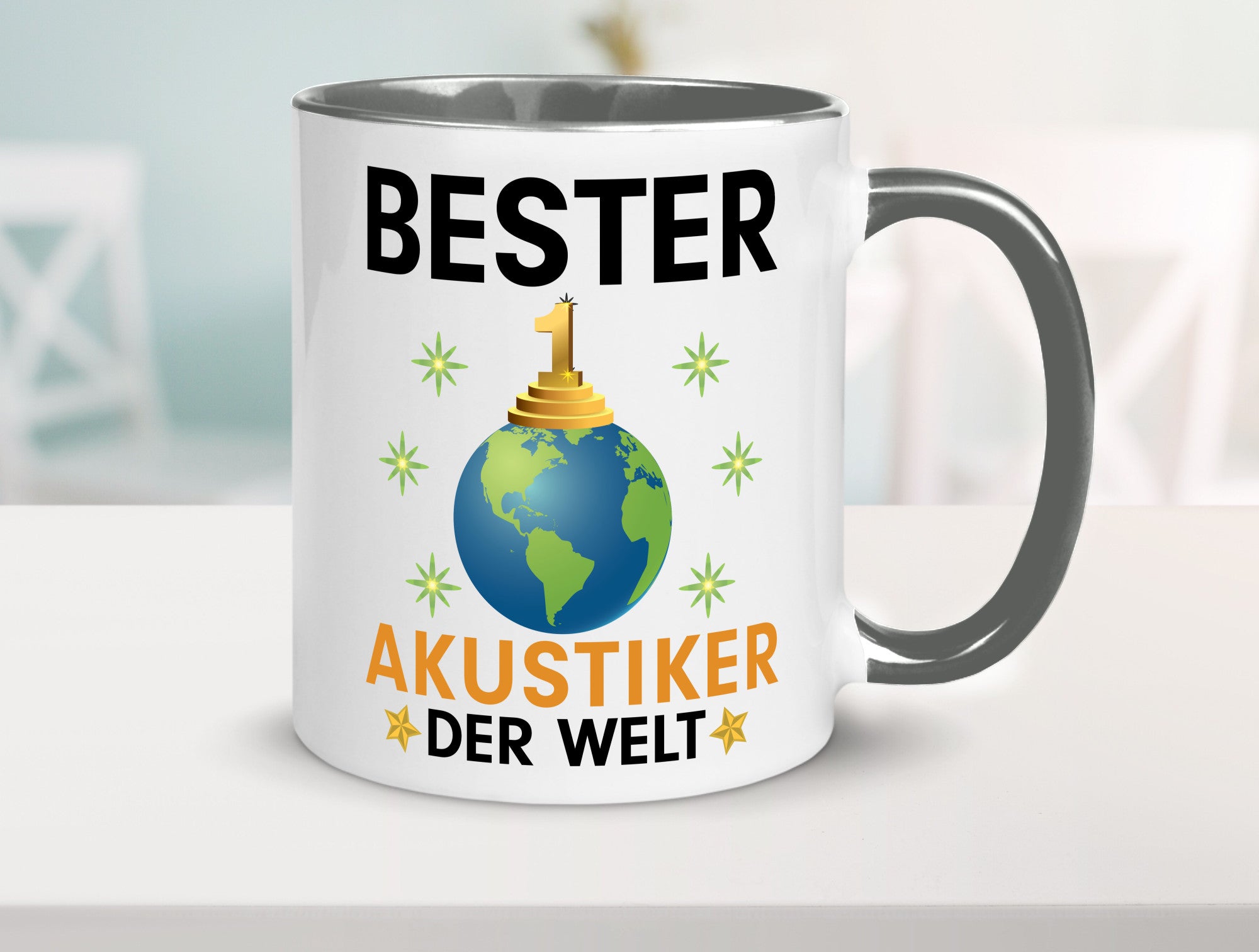 Welt Bester Akustiker | Akustik Hörgeräteakustik Geschenkidee Humor Tasse