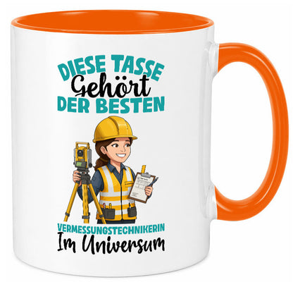 Im Universum: Vermessungstechnikerin | Techniker lustiger Spruch Geschenk Humor