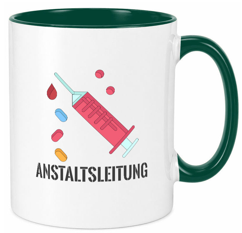 Anstaltsleitung | Krankenschwester Krankenhaus Humor Geschenkidee Tasse
